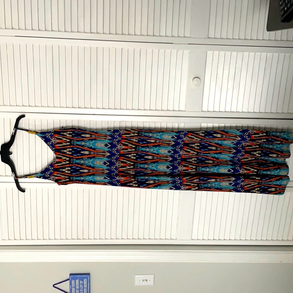 MM MM MM Bright Patterned Maxi Dress